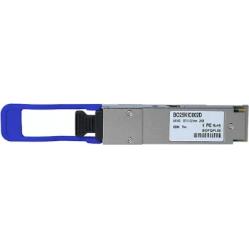 BlueOptics BO25KIC602D QSFP-lähetin-vastaanotin, LC-Duplex, 40GBASE-LX4, monimuotokuitu OM4 160 m, yksimuotokuitu 2 km, 4xWDM, 0 °C/+70 °C, DDM, yhteensopiva Dell Networking 407-BBRC 407-BBRC-BO kanssa