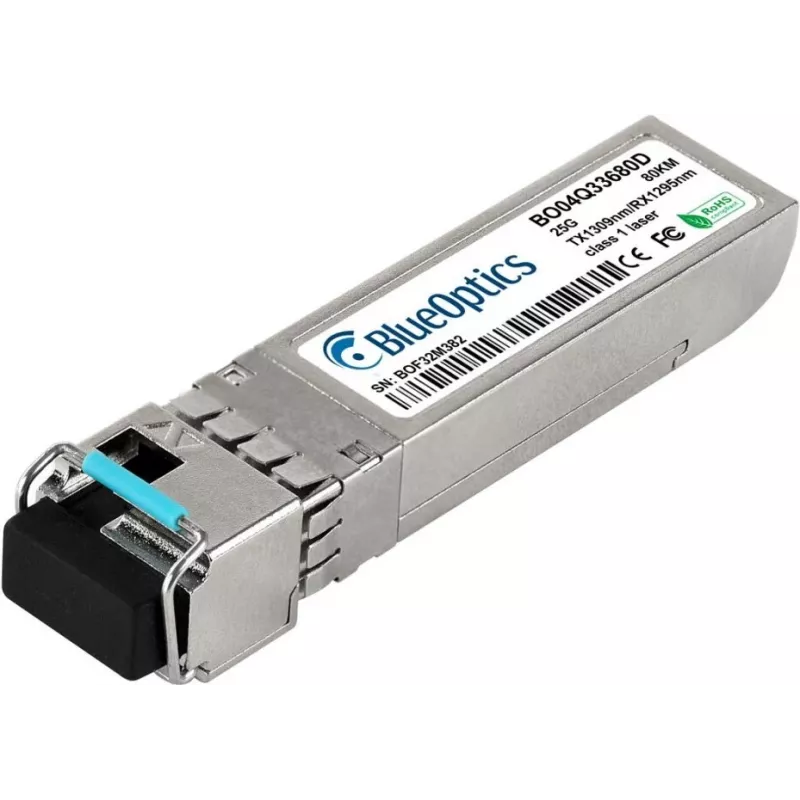 BlueOptics SFP28 25G BX-D 80km LC Simplex lähetin-vastaanotin Cisco SFP28-25G-BX-D-80KM-CS-BO