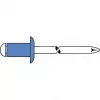 GESIPA sokeaniitti teräs/teräs 4x8mm litteä pyöreä pää kiinnitysalue 2,5-4,5mm (6310443)