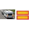 IWH ECE 70 takamerkintälevy oranssi fluoresoiva keltainen heijastava 565 x 195 mm 097607