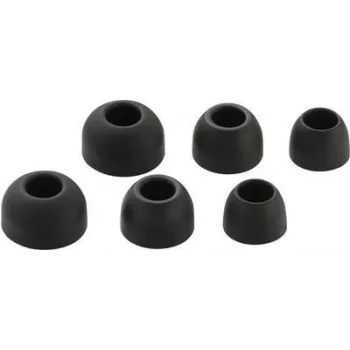 Renkforce In-Ear kuulokkeet korvasovitteet, 3 paria, musta (RF-5044672)