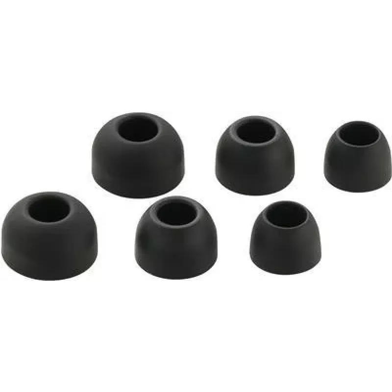 Renkforce In-Ear kuulokkeet korvasovitteet, 3 paria, musta (RF-5044672)