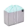 keeeper nea hedelmä- ja vihannespussi, 9 litraa, harmaa/aquamarine, kiristysnyöri, taitettava, elintarvikekelpoinen, 1 kpl 1229562400000