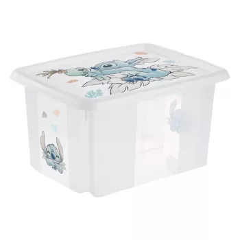 keeeper Karolina Stitch säilytyslaatikko, 15 L, läpinäkyvä, kannella, pinottava 1223600131900