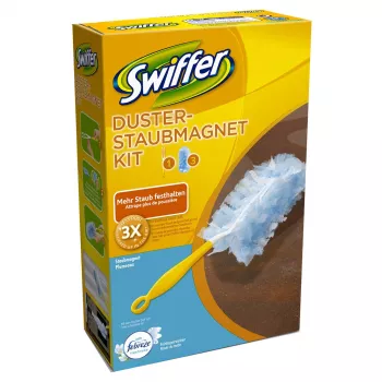 Swiffer pölymagneetti Febreze-tuoksulla aloituspakkaus – pölyhuiska kahva + 3 täyttöä 5410076542284