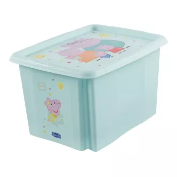 keeeper Karolina Peppa Pig säilytyslaatikko, 30 litraa, aquamarin, kannella, pinottava 1223862433600