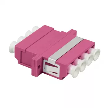 LogiLink LC-Duplex Quad kuitu-liitinsarja, violetti, 12-osainen FA04LC7