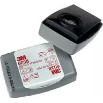 3M hiukkassuodatin aktiivihiilellä, P3R 6038 - 20 kpl (10x 2 kpl:n pakkaus) - 2 suodatinta naamaria kohden (6038)