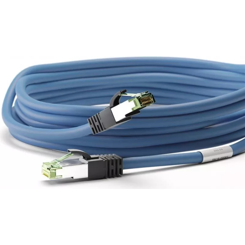 Wentronic 45657 Cat8.1 S/FTP verkkokaapeli, RJ45, 0,25 m, sininen