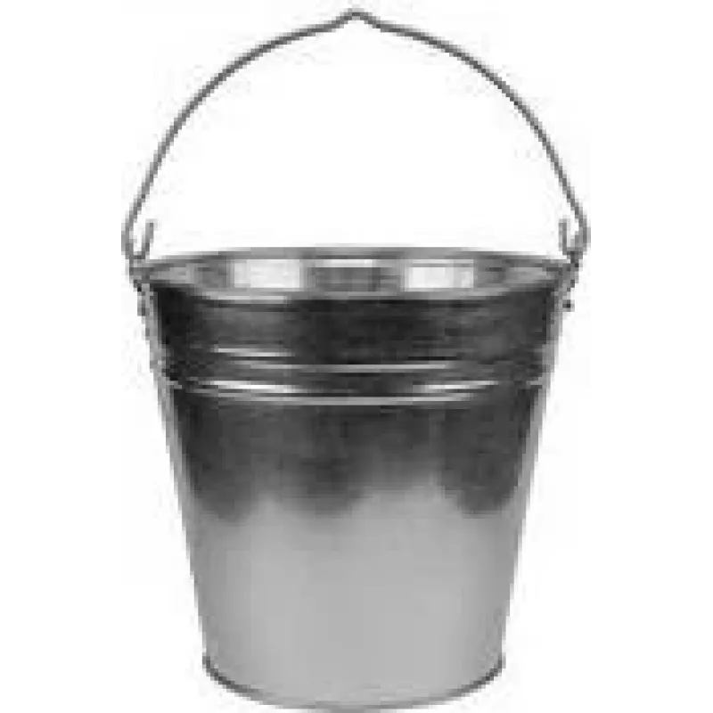 Bradas sinkitty teräsämpäri, 7 L, hopea, metallikahva J5316