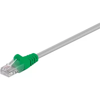 Wentronic Goobay CAT 5e crossover-patchkaapeli, U/UTP, harmaa-vihreä, 2 m - CCA kuparipinnoitettu alumiini (68864)