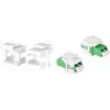 LogiLink NK0092 keystone-pidikkeet LC-duplex / SC-simplex -liittimille ilman laippaa, 100 kpl