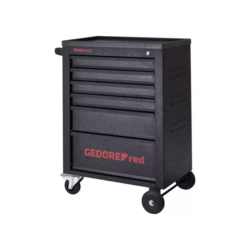 Gedore RED MECHANIC työpajavaunu, 6 laatikkoa, musta (3300012)