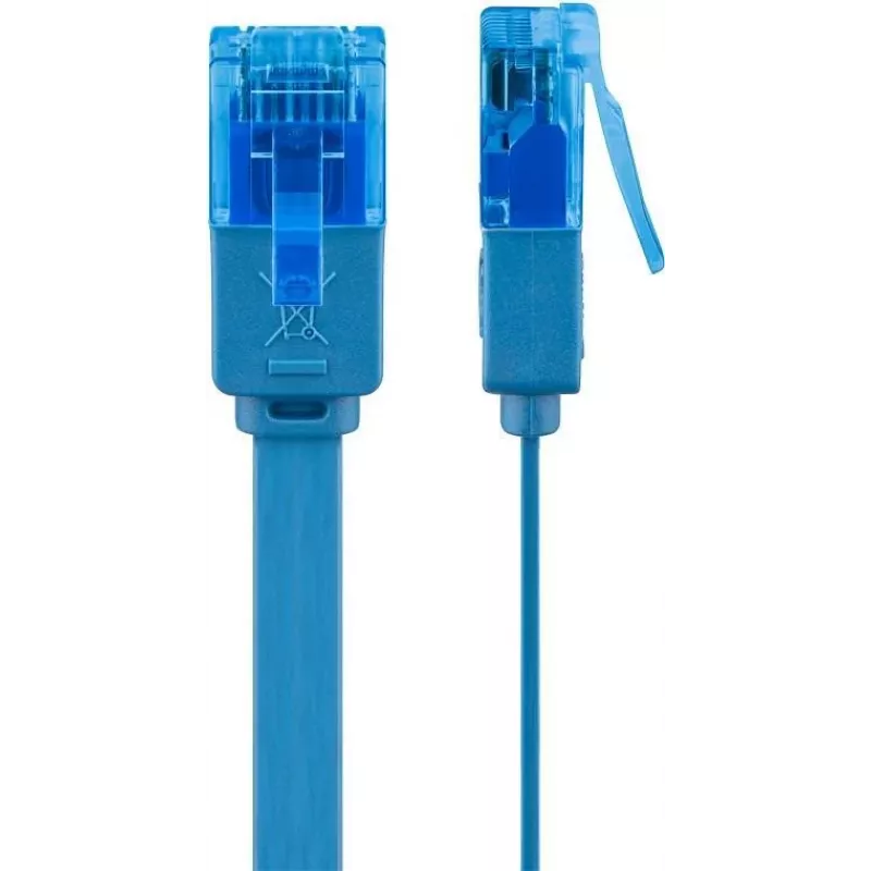 Wentronic RJ45 CAT6a -verkkokaapeli 5m, U/UTP, kullattu, 10 Gbit/s 96339