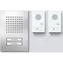 Siedle SET CLAB 850-2 E/W audio-sarja Classic ruostumaton teräs/valkoinen 210010046-00