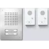 Siedle SET CLAB 850-2 E/W audio-sarja Classic ruostumaton teräs/valkoinen 210010046-00