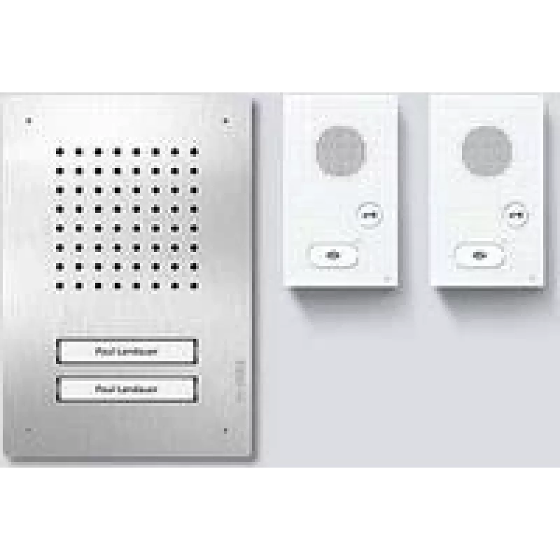 Siedle SET CLAB 850-2 E/W audio-sarja Classic ruostumaton teräs/valkoinen 210010046-00