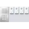 Siedle SET CLAB 850-4 E/W audio-sarja Classic ruostumaton teräs/valkoinen (210010048-00)