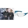 uvex pheos nxt suojalasit, sininen/antrasiitti kehys, kirkas PC-linssi, UV400, EN 166/170 9128265