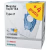 Siemens VZ123FP MegaAir SuperTEX pölynimuripussisarja (tyyppi G/G ALL, 4 pussia + 1 mikrosuodatin)