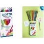 GIOTTO COLORS 3.0 ACQUARELL akvarellikynät, 12 eri väriä, kuusikulmainen, 3,0 mm lyijy, pahvikotelo (F277100)