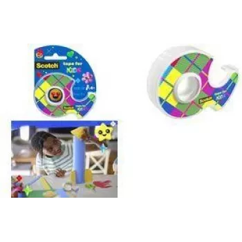 3M Scotch Kids Tape, 19 mm x 15 m, näkymätön mattoteippi, käsikelain, 1 rulla 7100410261