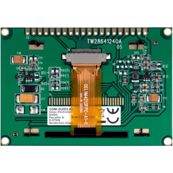 JOY-IT COM-OLED2.42 2,42 tuuman OLED-näyttömoduuli 128x64, valkoinen, SPI/I2C, SSD1309