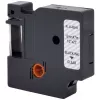 RENKFORCE RF-LT-D45010 yhteensopiva DYMO D1 -merkintänauha 12mm läpinäkyvä musta 7m RF-6027820