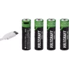 VOLTCRAFT AA Mignon Li-Ion -akku 2000 mAh 1,5 V 4 kpl:n pakkaus USB-C-lataustoiminnolla (VC-17275570)