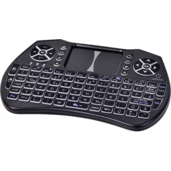Renkforce RF-MWK-103 langaton näppäimistö integroidulla kosketuslevyllä, saksalainen QWERTZ, musta RF-7481488