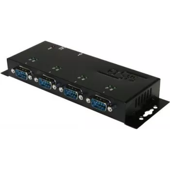 EXSYS EX-1334HMV-2 4-porttinen USB 2.0 - RS-232 sarja-adapteri metallikotelolla