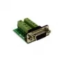 EXSYS EX-49005 D-SUB 9-pin uros - 10-pin ruuviliitinlohko adapterikaapeli, 0,3 m, RS-232