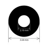 EXSYS EX-49140 DC-virtapistoke 5,5x2,1mm 2-napaiseen liitinriviliittimeen -adapterikaapeli, 15 cm, painonappi