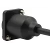 EXSYS EX-49162 HDMI Type-A liitäntä pistokkeeseen -adapterikaapeli, 20 cm, 4K, High Speed Ethernetillä, musta