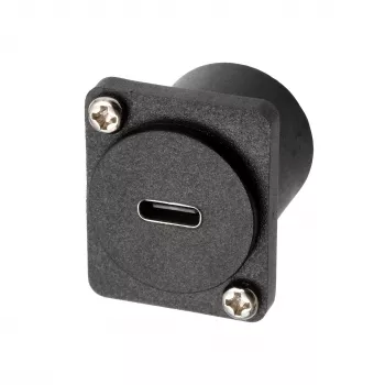 EXSYS EX-49167 D-tyypin USB-C liitäntä pistokkeeseen asennusadapteri, USB 3.2 Gen 2, 10Gbps