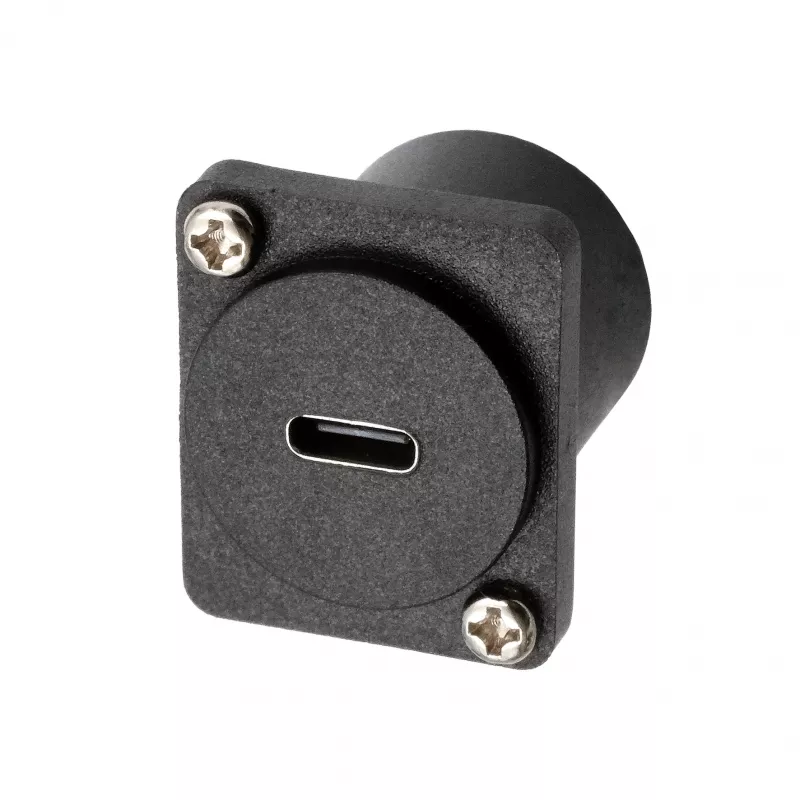 EXSYS EX-49167 D-tyypin USB-C liitäntä pistokkeeseen asennusadapteri, USB 3.2 Gen 2, 10Gbps