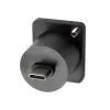 EXSYS EX-49167 D-tyypin USB-C liitäntä pistokkeeseen asennusadapteri, USB 3.2 Gen 2, 10Gbps