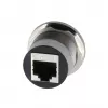 EXSYS EX-49196 metallinen RJ45-paneeliasennussovitin, naaras–naaras