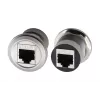 EXSYS EX-49196 metallinen RJ45-paneeliasennussovitin, naaras–naaras