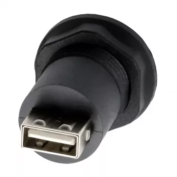 EXSYS EX-49213 paneeliasennettava adapteri USB-B liitäntä USB-A liitäntään, USB 2.0, metallikehys