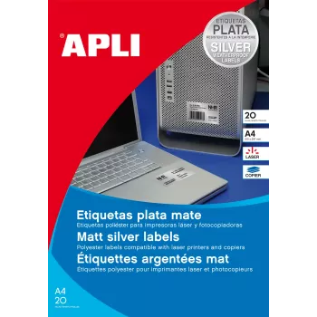AGIPA säänkestävät polyesterikalvotarrat 105 x 148 mm valkoinen (1 arkki) 1227