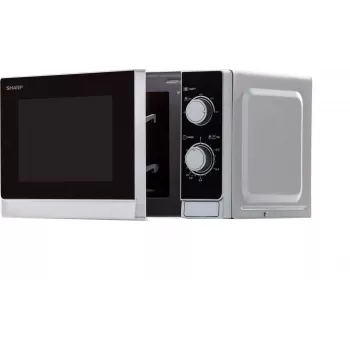 Sharp R200INW Solo-mikroaaltouuni 20L 800W musta/hopea