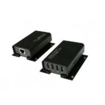 EXSYS EX-1444 4-porttinen USB 2.0 Cat.5/6 jatko, jopa 100 m