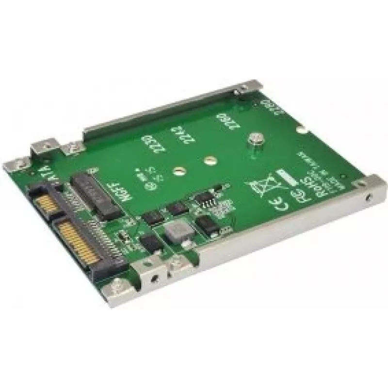 EXSYS EX-3605 M.2 NGFF – SATA-sovitin 2,5 tuuman asennuskehyksellä