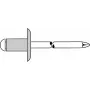 GESIPA sokeaniitti 4,0 x 12,0 mm alumiini/teräs suurikanta - 500 kpl (1454097)