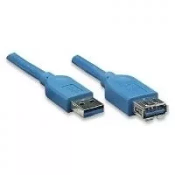 EXSYS EX-K1630-1 USB 3.2 Gen 1 kaapeli, USB-A – USB-B, 1m, sininen