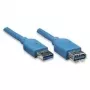 EXSYS EX-K1630-1 USB 3.2 Gen 1 kaapeli, USB-A – USB-B, 1m, sininen