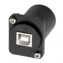 EXSYS EX-49157 D-tyypin USB 2.0 asennusadapteri, USB-B liitäntä USB-A liitäntään