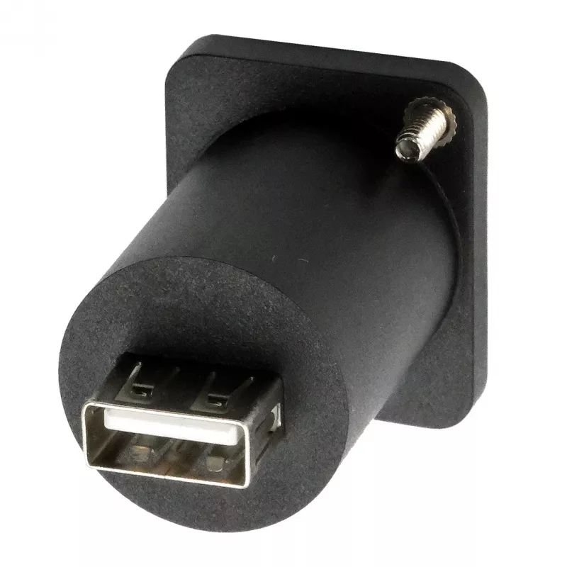 EXSYS EX-49157 D-tyypin USB 2.0 asennusadapteri, USB-B liitäntä USB-A liitäntään