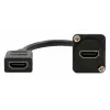 EXSYS EX-49163 D-tyypin HDMI-kaapelisovitin, naaras–naaras, 20 cm